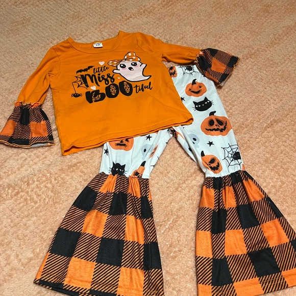 PatPat Other - PatPat Orange and Black Halloween Ghost Costume